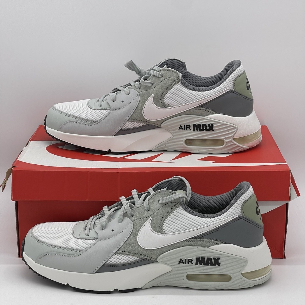Nike Air Max Excee Running Shoe White/Silver FZ5486-100 Men's Sz 13